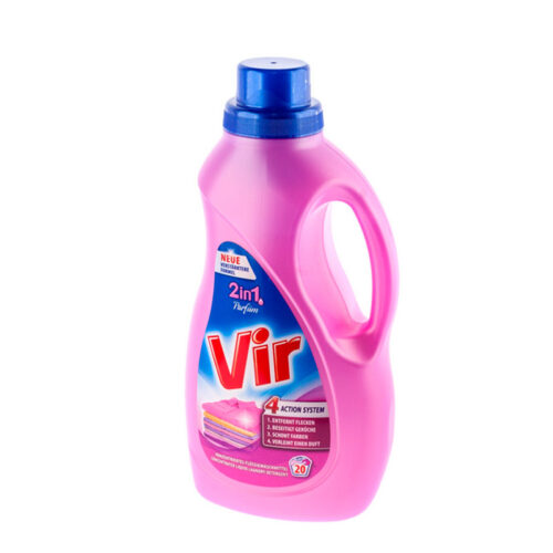 Vir, լվացքի հեղուկ 1.1 լ, սպիտակ և գունավոր շորերի համար